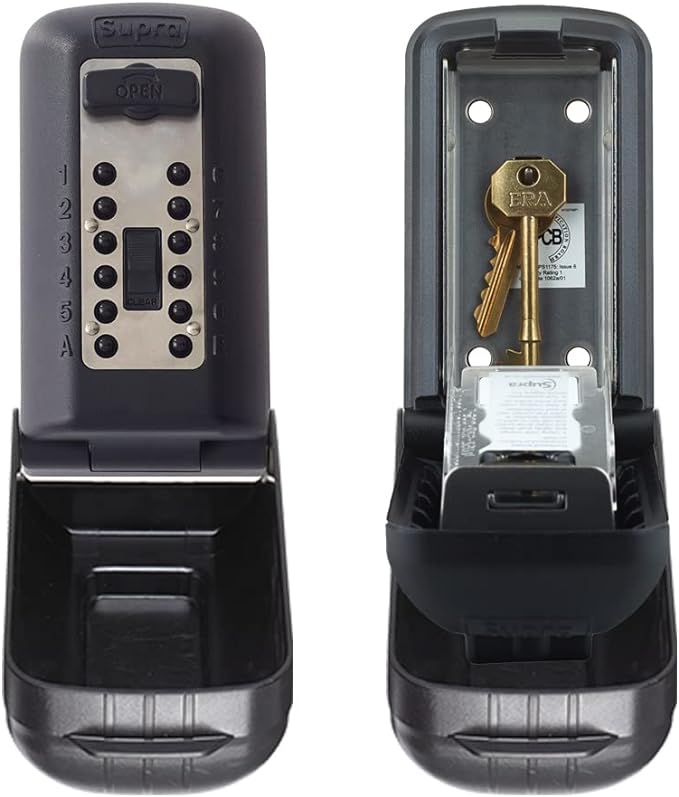 KeySafe™ Supra P500 Pro Police Preferred Outdoor Wall Mounted Push Button Key Safe – 2nd Generation Maximum Security
